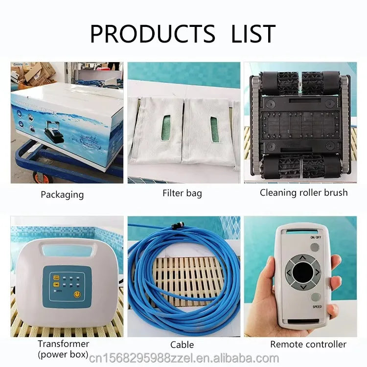 Automatic Swimming Pool Cleaning Robotic Vacuum Inground Pool Vacuum Cleaner spa pool cleaner robot suction machine