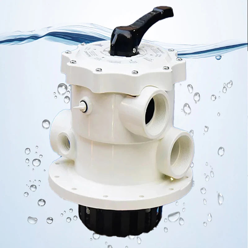 Pool filter sand tank head accessories Sand cylinder six function Control valve side outlet, sand cylinder head,sand filter head