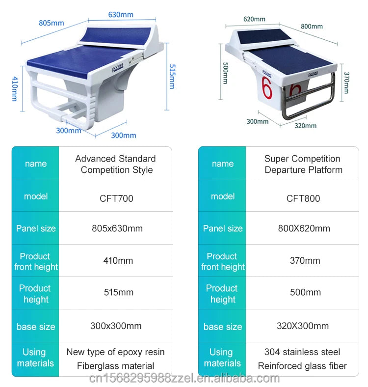 Training Jumping pool equipment  starting board platform block swimming race diving platform