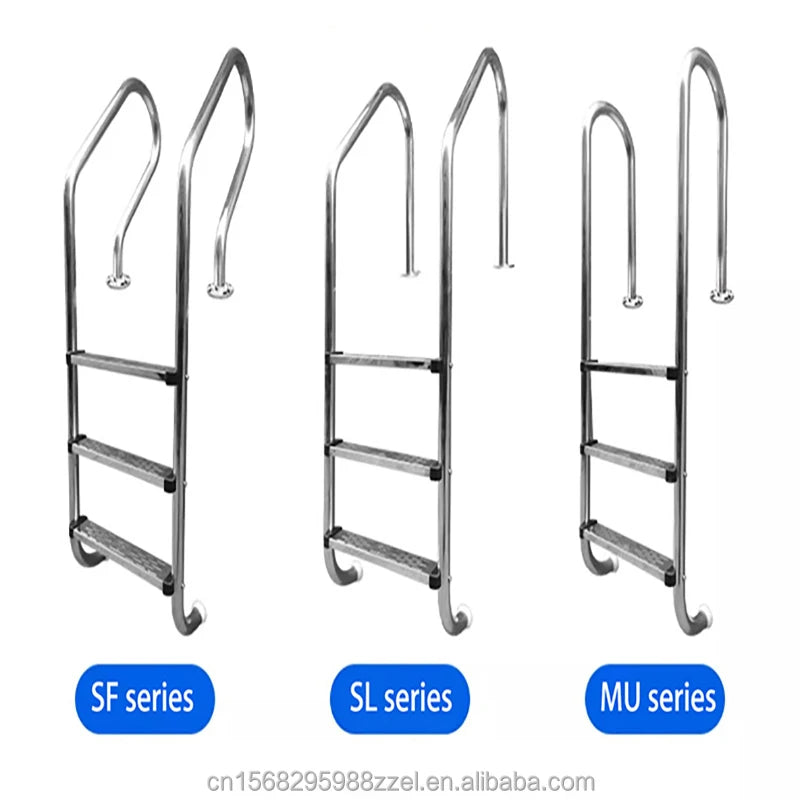 2 3 4 5 Steps Swimming Pool Accessories Stainless Steel 304 316  Pool Ladder handrail Ladder  Equipment