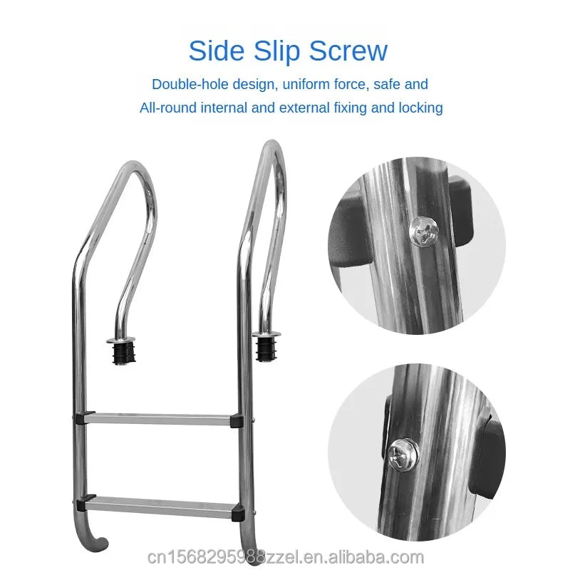 2 3 4 5 Steps Swimming Pool Accessories Stainless Steel 304 316  Pool Ladder handrail Ladder  Equipment