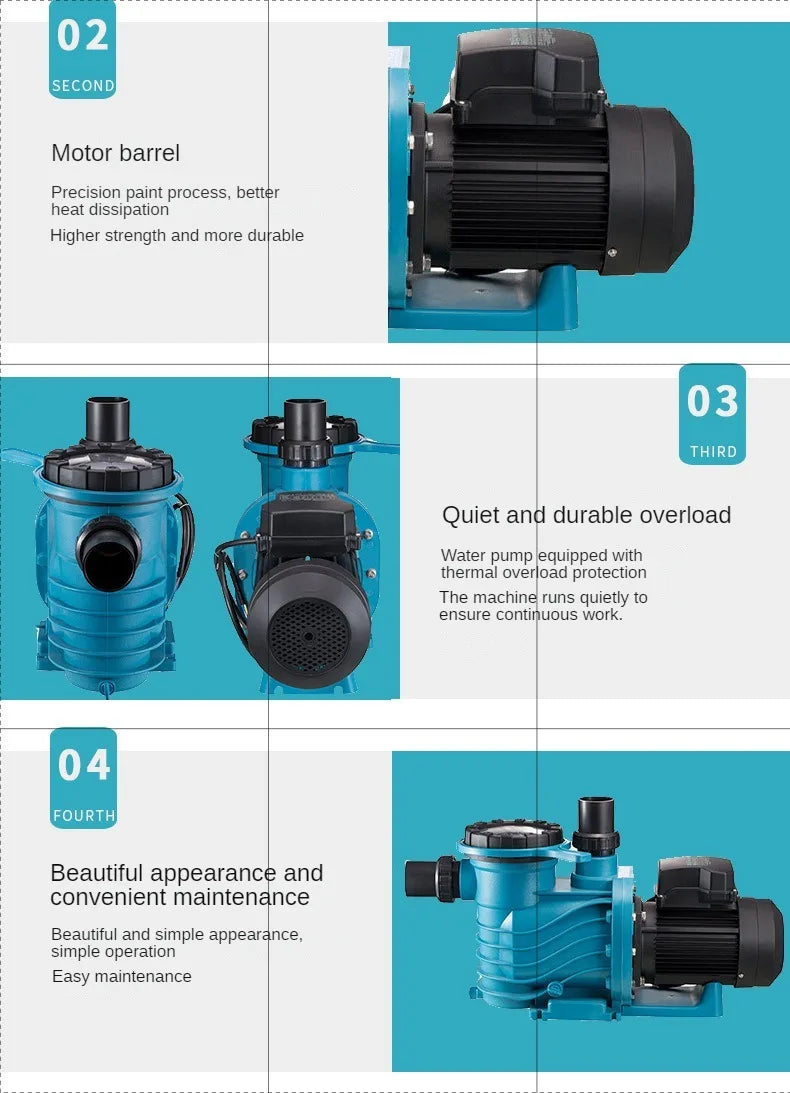 1/1.5/2/3 HP Swimming pool Pump for swimming pool equipment filtration system Water Pump