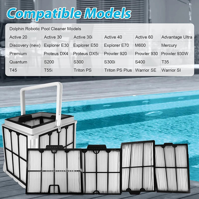 limpiafondos piscinas,Dolphin Ultra fine filter,Foldable,swimming pool robot Pool cleaner,Filter mesh,Pool cleaner accessories