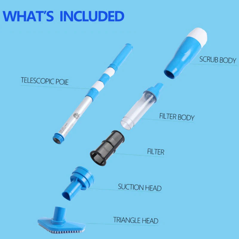 dirt suction machine swimming pool vacuum cleaner accessories,Portable underwater cleaner with telescopic rod