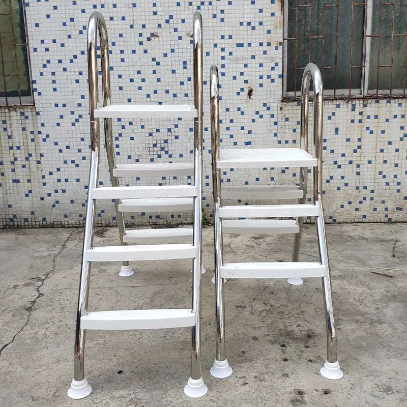 Double-sided Ladder 304 Stainless Steel 2/ 3/ 4/ 5 Steps for Swimming Pool Equipment and Accessories