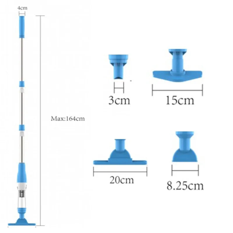 Portable underwater cleaner with telescopic rod,Rechargeable,dirt suction machine swimming pool vacuum cleaner accessories