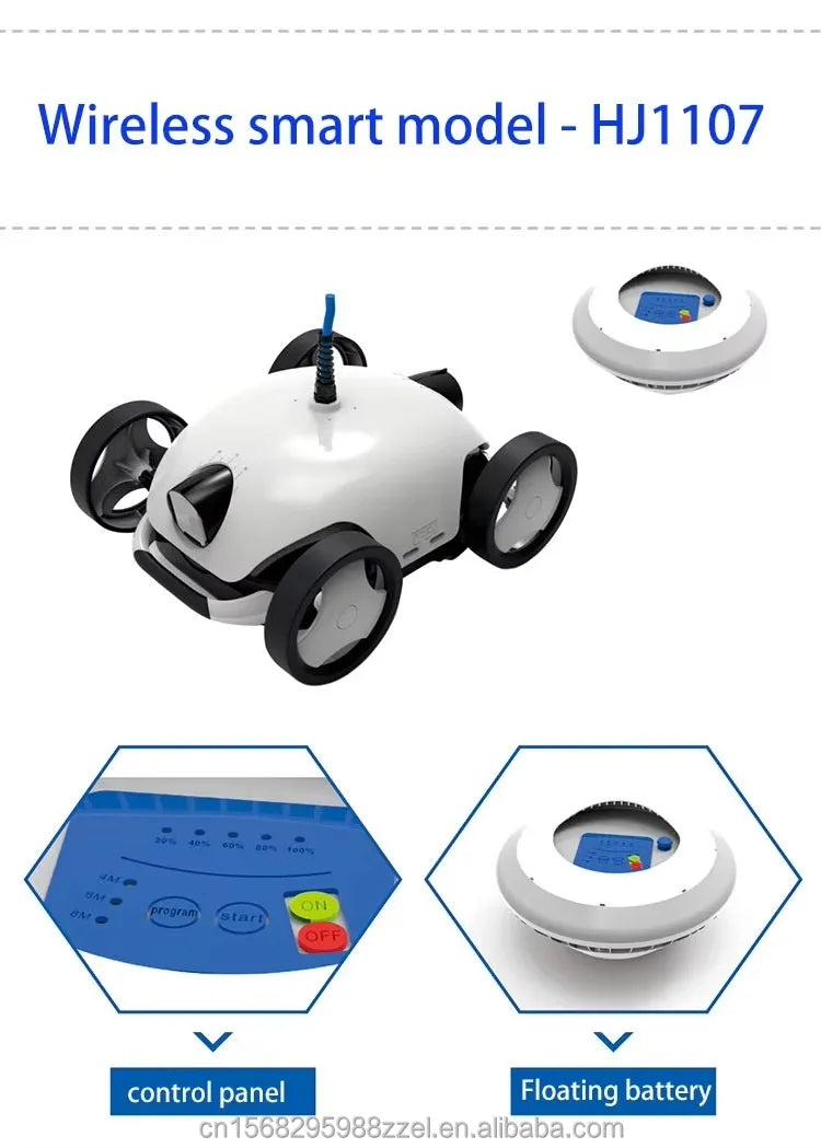 Automatic Vacuum Cleaner OEM  Rechargeable Wireless Robotic Swimming Pool Cleaner Vacuum  accessories suction machine