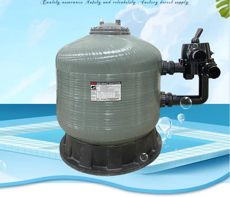 Water Treatment System Automatic Backwash Fiberglass Material Pool Equipment Swimming Pool Cleaning Sand Filter