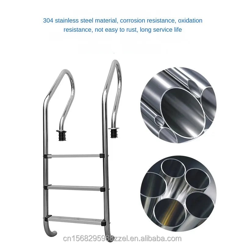 2 3 4 5 Steps Swimming Pool Accessories Stainless Steel 304 316  Pool Ladder handrail Ladder  Equipment