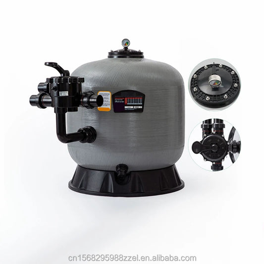 Water Treatment System Automatic Backwash Fiberglass Material Pool Equipment Swimming Pool Cleaning Sand Filter