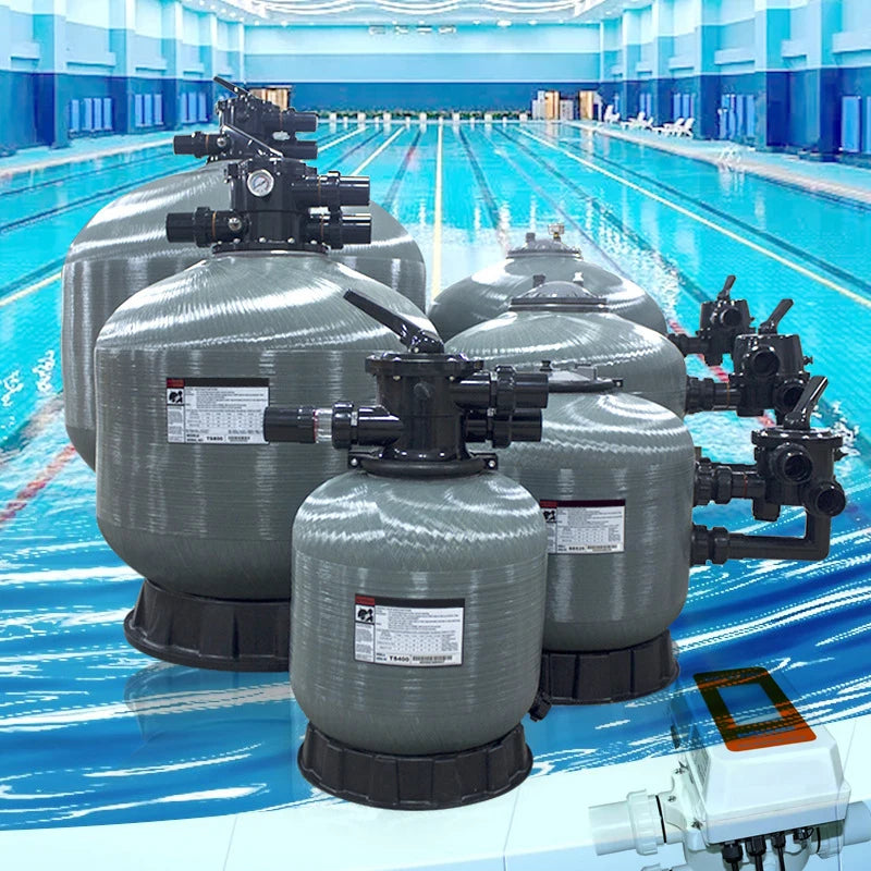 Water Treatment System Automatic Backwash Fiberglass Material Pool Equipment Swimming Pool Cleaning Sand Filter