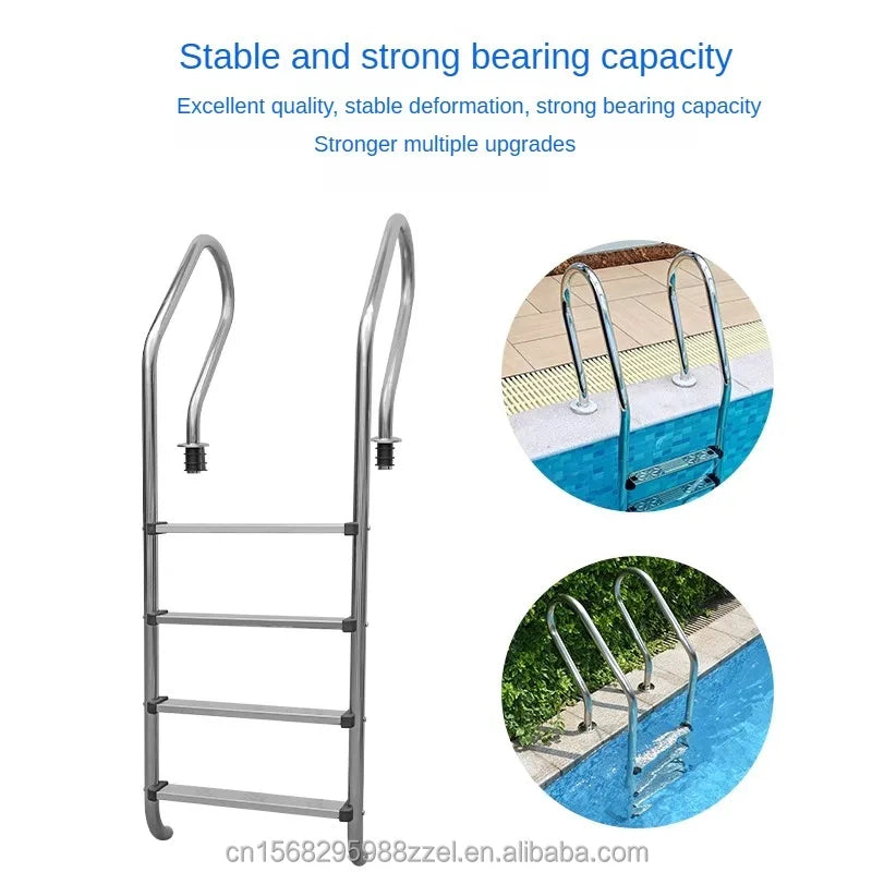 2 3 4 5 Steps Swimming Pool Accessories Stainless Steel 304 316  Pool Ladder handrail Ladder  Equipment
