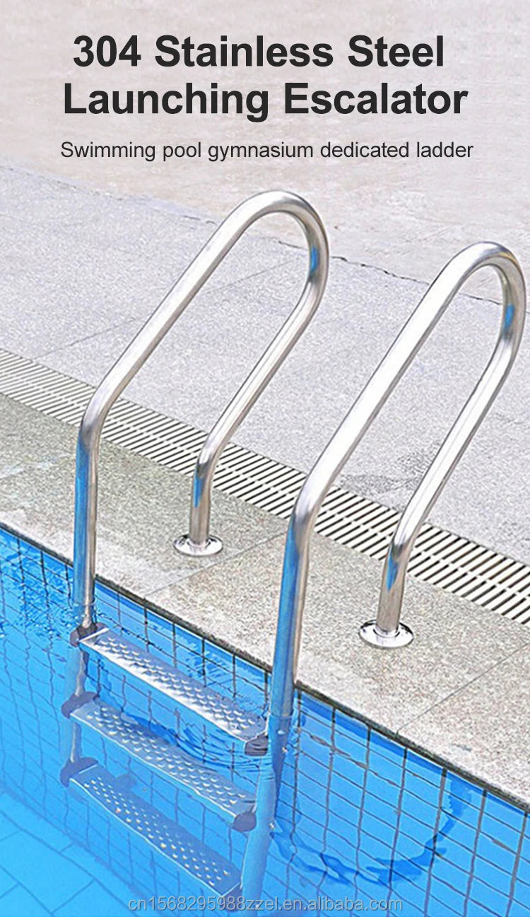 Factory Direct Sales Stainless Steel 2/ 3/ 4/ 5 Steps Swimming Pool Ladder for Swimming Pool Equipment and Accessories