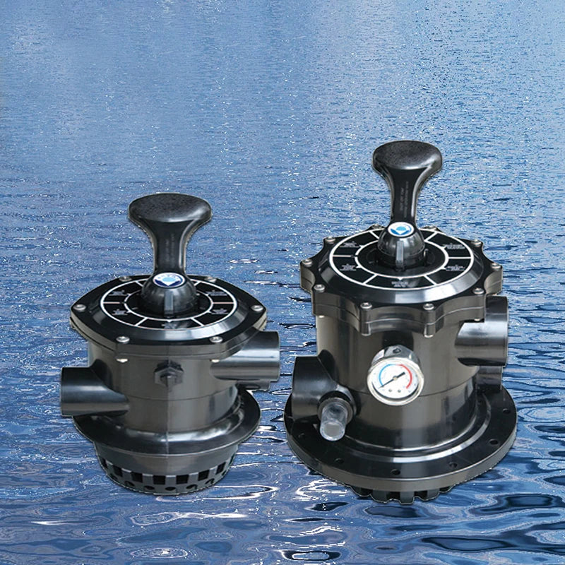 Pool filter sand tank head accessories Sand cylinder six function Control valve side outlet, sand cylinder head,sand filter head